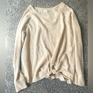 Cream, Size M, comfortable long sleeve top